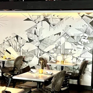 Mural on interior wall