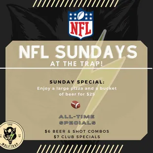 nfl sunday's at the trap