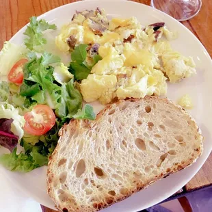 a plate of food on a table