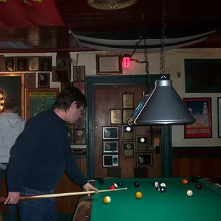 Playing the felt at Wolski's