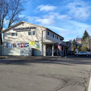 a view of the front of wolverine lake