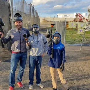 After an amazing day of Paint Ball