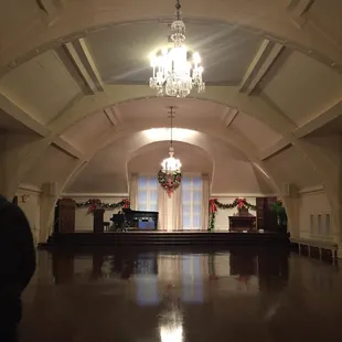 The ballroom upstairs