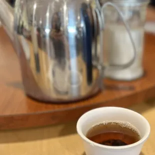 Complimentary Oolong hot tea