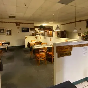 the interior of a restaurant