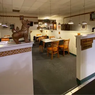 the interior of a restaurant