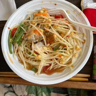 Papaya Salad w/ Pu Krapi