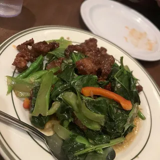 3. Crispy Pork with Chinese Broccoli Special