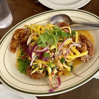 4. Soft Shell Crab with Mango Sauce