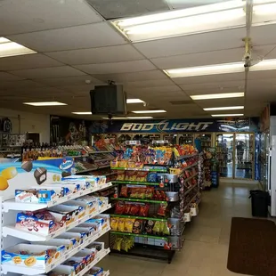 the inside of the store