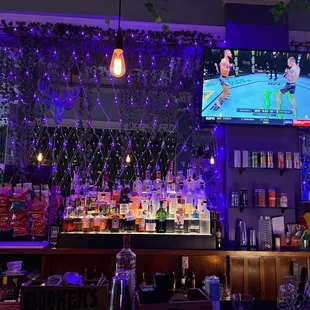 a television screen with a tennis game on it