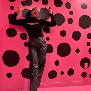 The hallway to the bathrooms was fun too