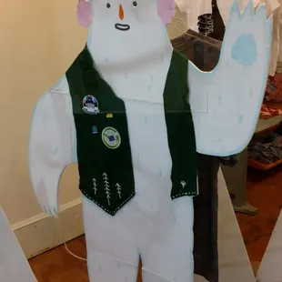 Secret yeti saying hello