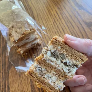 The Napoleon is flaky, a bit creamy and not too sweet