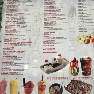 Wall menu