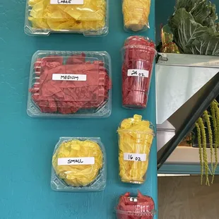 Serving sizes
