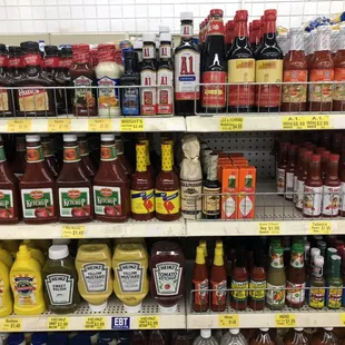 Our condiments selection!