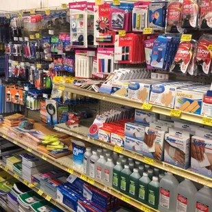 Our school and office supplies section!