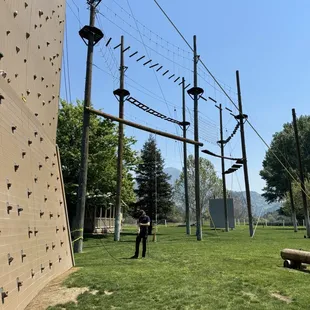 Rock climbing, zip lining, rope course, and archery.