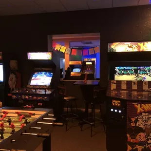 Room of awesome games looking into another room of awesome games