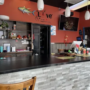 sushi and sashimi, interior