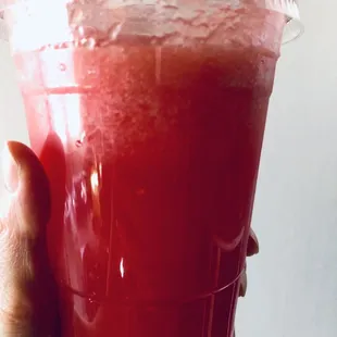 Watermelon Juice Slush Tapioca