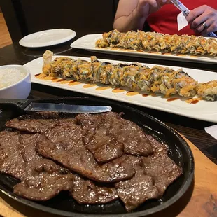 Beef bulgogi and jaguar roll x2