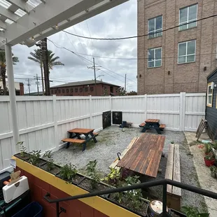 More outdoor seating