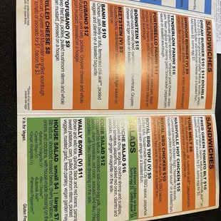 burritos and wraps, menu
