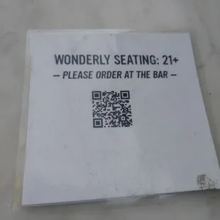 a qr code on a piece of paper