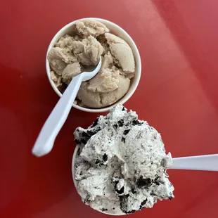 Cookies &amp; cream and Horchata