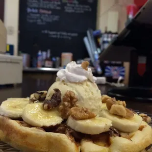 Dulce Classico Mix on a waffle