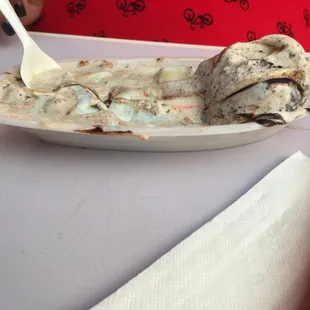 A mess of a banana split, may bee the worst I&apos;ve ever.