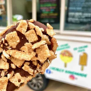 Let the Original Cinn. into your life. An ice cream bar you'll want to take home to mom and dad