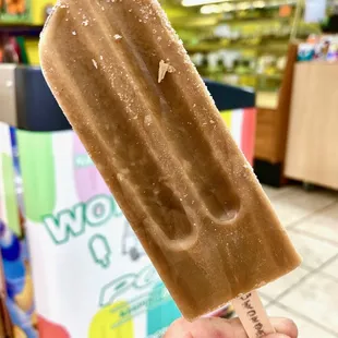 Most take their coffee in a cup. We take ours on a stick.  Caramel coffee latte ahhh yes please.