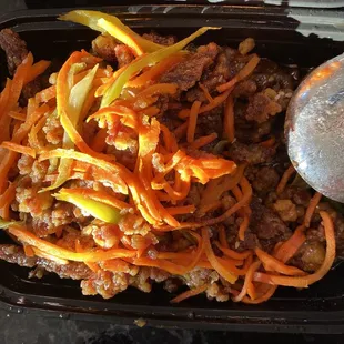 Shredded Beef with Garlic Sauce