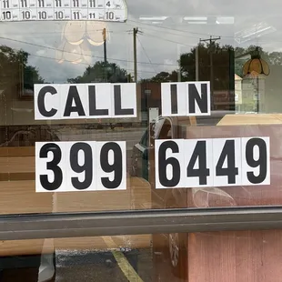 Hours and call in
