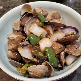 Clams in Black Bean Sauce - Clams from Wong Tung Seafood, cooked by 663 Bistro.  Both are in the ID!