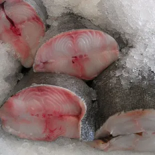 Late March - fresh black cod in season.  Flaky, oily... Good for steaming or broil.