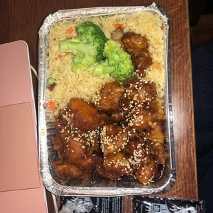 sesame chicken combo