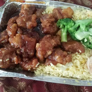 Yum...General gsos combination plate