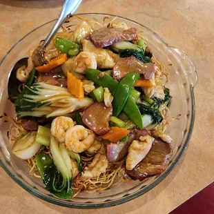 Hong Kong style chow mein - we'll done in classic Hong Kong style.