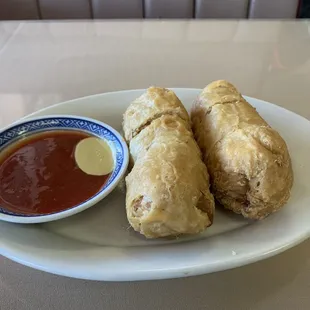 Egg rolls.