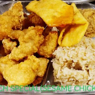 a meal in a plastic container