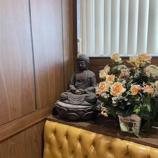 The Buddha abides