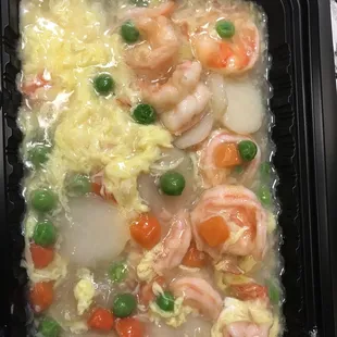 Shrimp with the lobster sauce