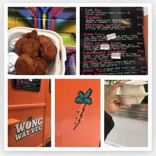 Vegan Food Truck parked in front of Nooch Vegan Market. The Veggie Tots were delicious.