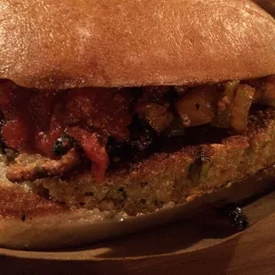 Bajan BBQ Black Bean Quinoa Burger