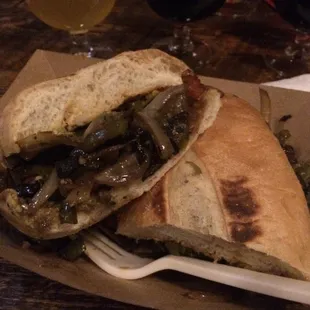 Mushroom Philly Sandwich