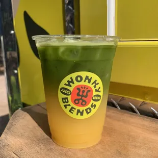 Thirst Trap with Matcha - organic ceremonial grade matcha, pear, turmeric, ginger, lime, carrot, coconut water